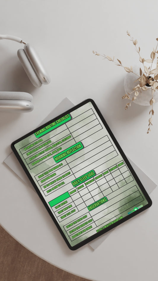 Daily Sleep Tracker – Printable Sleep Log & Wellness Planner for Better Rest & Morning Energy