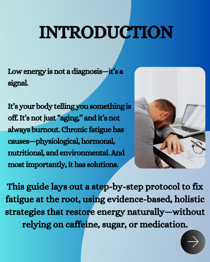 Fixing low energy naturally.healthtreasure